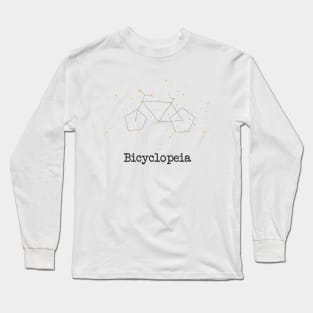 Bicyclopeia – Bicycle star constellation - hand drawn Long Sleeve T-Shirt